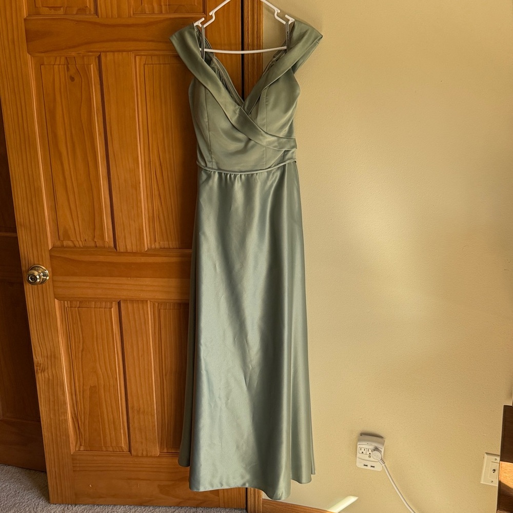 Morilee By Madeline Gardner Sage Green Formal Gown